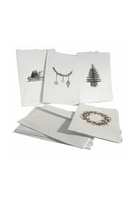 LOBERON - Geschenkkarte 4er Set Aelindor weiß - weiß