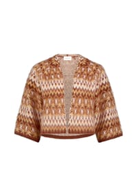 CARTOON - Cardigan mit Jacquard - Beige/Braun