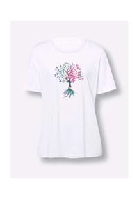 Sieh an! - Kurzarm-Shirt - flieder-jeansblau
