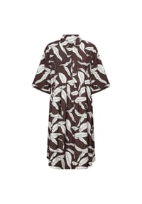 Wasabi CONCEPT - Blusenkleid Hermina 3, Halbarm, für Damen - 8694C HOT FUDGE