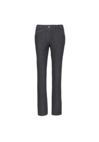 GOLDNER - Edel geschmückte Jeansschlupfhose MARTHA - grau
