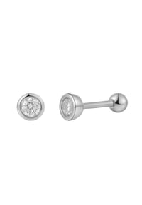 XENOX - Damen Piercing 925er Silber mit Zirkonia - GOLD