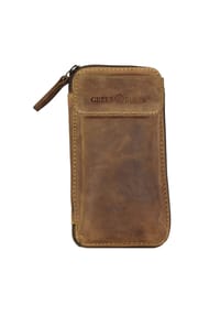 GREEN BURRY Vintage - Vintage Gürteltasche Leder 14,5 cm - brown