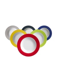 Ritzenhoff & Breker Suppenteller Doppio ø 22 cm 6er Set bunt - DOPPIO - bunt