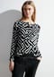 CECIL Shirtbluse, Henley-Ausschnitt, Allover-Muster, für Damen Bild 10