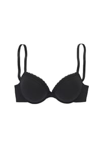 LASCANA - Push-up BH Sara, Spitzenband, für Damen - 624 WHITE