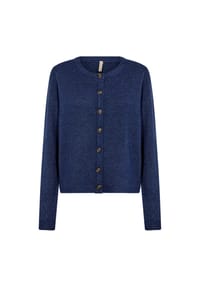 SOYACONCEPT - Strickjacke, Knopfleiste, für Damen - 96840 NAVY MELANGE