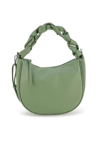 HARPA - Schultertasche CINCI mit geflochtenem Henkel - cashmere cream