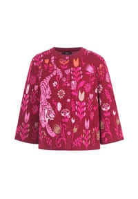 IVKO - Cardigan mit markantem Tiger - black