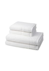 VOSSEN® 2 X Handtuch 2 X Duschtuch im Set Vienna Style Supersoft - Vienna Style Supersoft - Apricot