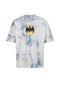 RE:COVERED - T-Shirt Batman Split Graphic mit coolem Batman-Print - Grey