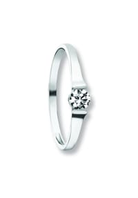 ONE ELEMENT Shine Bright Line - Zirkonia Ring aus 333 Weißgold - silber