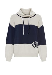 olsen - Pullover mit halsfernem Rollkragen - Ink Blue