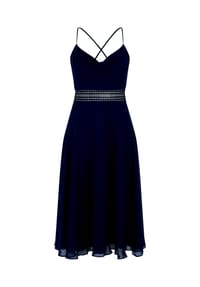 Vera Mont - Cocktailkleid mit Wasserfallausschnitt - Dark Moss