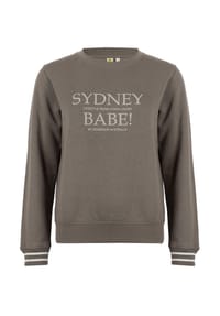 ROADSIGN® australia - Damen Sweatshirt Sydney Hoodie im College Style - anthrazit