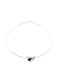 OSTSEE-SCHMUCK® - Halsreif mit Anhänger , Sigri , Silber 925/000 - silber