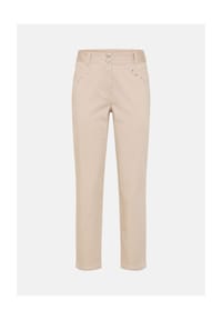 olsen - Hose im Cropped-Style mit elegantem Glanz - Classic Beige