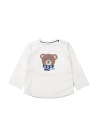 STACCATO - Langarmshirt, Druckknopf, für Babys und Kleinkinder - CLOUD WHITE