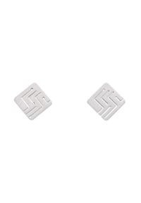 Adelia's - Damen Edelstahl Schmuck Edelstahl Ohrringe  Ohrstecker - silber
