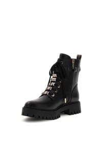 GUESS - Schnürstiefeletten, Kunstleder, für Damen - BLKBR