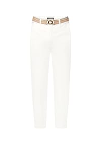 BETTY BARCLAY - Casual-Hose mit Gürtel - Rohweiß