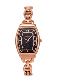 MANGUUN - Damen Armbanduhr - SCHWARZ/ROSEGOLD