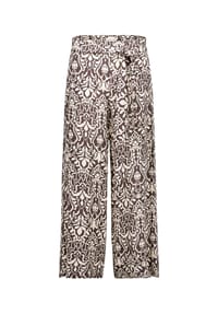 CARTOON - Palazzo-Hose mit Gummizug - Patch Brown/Cream