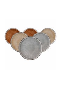 Ritzenhoff & Breker Platzteller Natura ø 32 cm 6er Set - NATURA - braun