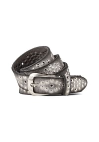 B.BELT - Nietengürtel Leder - black