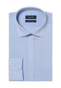 DUNMORE - Businesshemd, Kent, Chambray, Brusttasche, Modern-Fit, für Herren - 1 BLAU