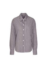 seidensticker - Ausgestellte Bluse Schwarze Rose - chocolate stripe (0029)
