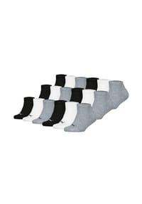 PUMA® - Kinder Sneakersocken 18er Pack - Plain Sneaker ECOM 18P, Logo, einfarbig - Schwarz