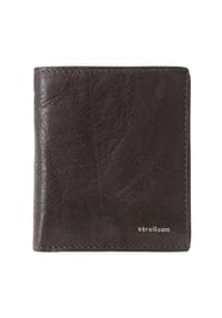 strellson Jefferson  - Geldbörse "Jefferson", Hochformat, Emblem, uni, für Herren - 702 DARK BROWN