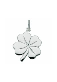 Adelia's - Damen 925 Silber Anhänger Kleeblatt - silber