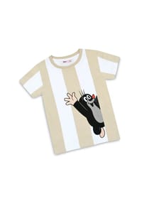 koaa - Der Kleine Maulwurf Guck Guck Stripes – T-Shirt - Weiß