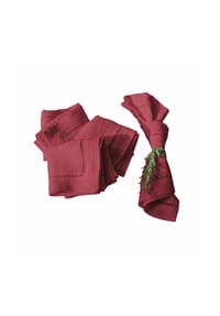LOBERON - Serviette 4er Set Covent Garden rot - rot