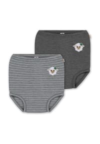 normani® - 2er Pack Baby Merino Windelhose Tokoroa - Anthrazit/Grau