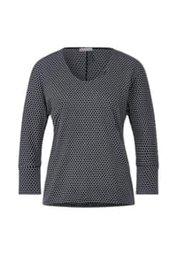 Street One - Langarmshirt - deep blue melange