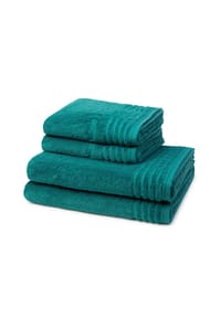 VOSSEN® 2 X Handtuch 2 X Duschtuch im Set Vienna Style Supersoft - Vienna Style Supersoft - Apricot