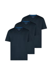 Redmond - T-Shirt 3er Pack Basic - Dunkelblau