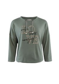 STOOKER® - STCLEA Damen Sweatshirt 3/4-Arm - ivy green