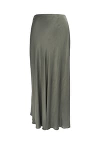 Seasons of April - Rock LILLY SATIN Damen Satin Midi Rock, One Size - Creme