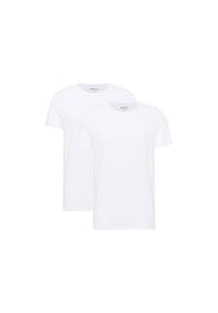 MUSTANG® - Herren T-Shirts, 2er Pack - Allen, Bio-Baumwolle, Single Jersey, Rundhals - Schwarz