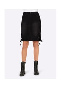 heine - Jeans-Rock - schwarz