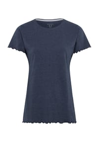 DESIRéE - Schlafanzug-Oberteil "Yolo", Rundhals-Ausschnitt, für Damen - MARINE MELANGE