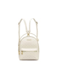 Kazar - Urbaner Rucksack mit Doppelfunktion im Monogramm-Design - Off-white