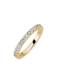 LYOMI - Ring 585/- Gold 16 Diamant Lab Grown 0,70ct. - gelb