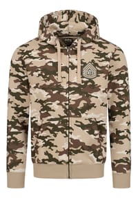 BENLEE™ - Herren Kapuzensweatjacke mit Reißverschluss normale Passform FRASEN - Camo Desert
