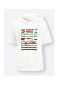 Witt - Kapuzensweatshirt - apricot-ecru-bedruckt