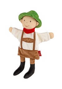 sigikid® - Handspielpuppe Seppl Plüschfigur fürs Puppenspiel ,  für Kleinkinder und Kinder - beige